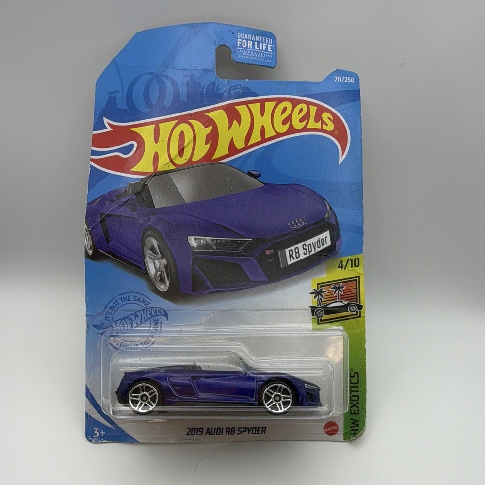 Hot Wheels HW Exotics 2019 Audi R8 Spyder Super Blue HTF
